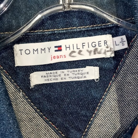 Tommy Hilfiger Jacket size Large Denim Boy or Girl Great Condition Cotton - Picture 7 of 10